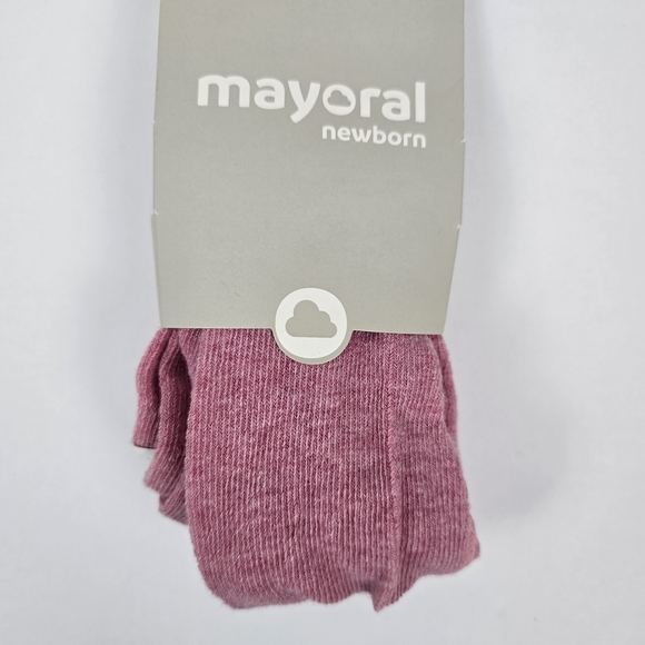 Mayoral, Baby Knit Heart Tights, Art. 9530 – 18M, Berry Pink, BNWT - Picture 3 of 9
